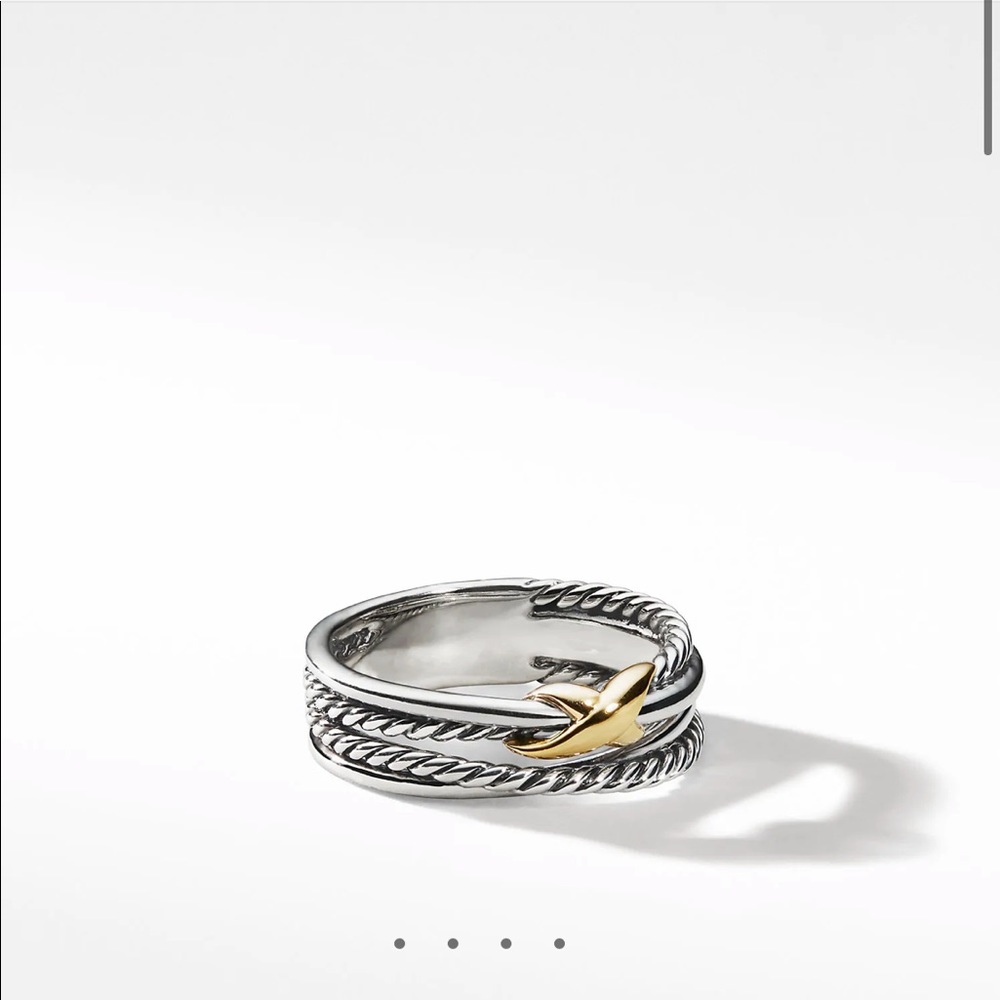 X Crossover Ring 18K gold